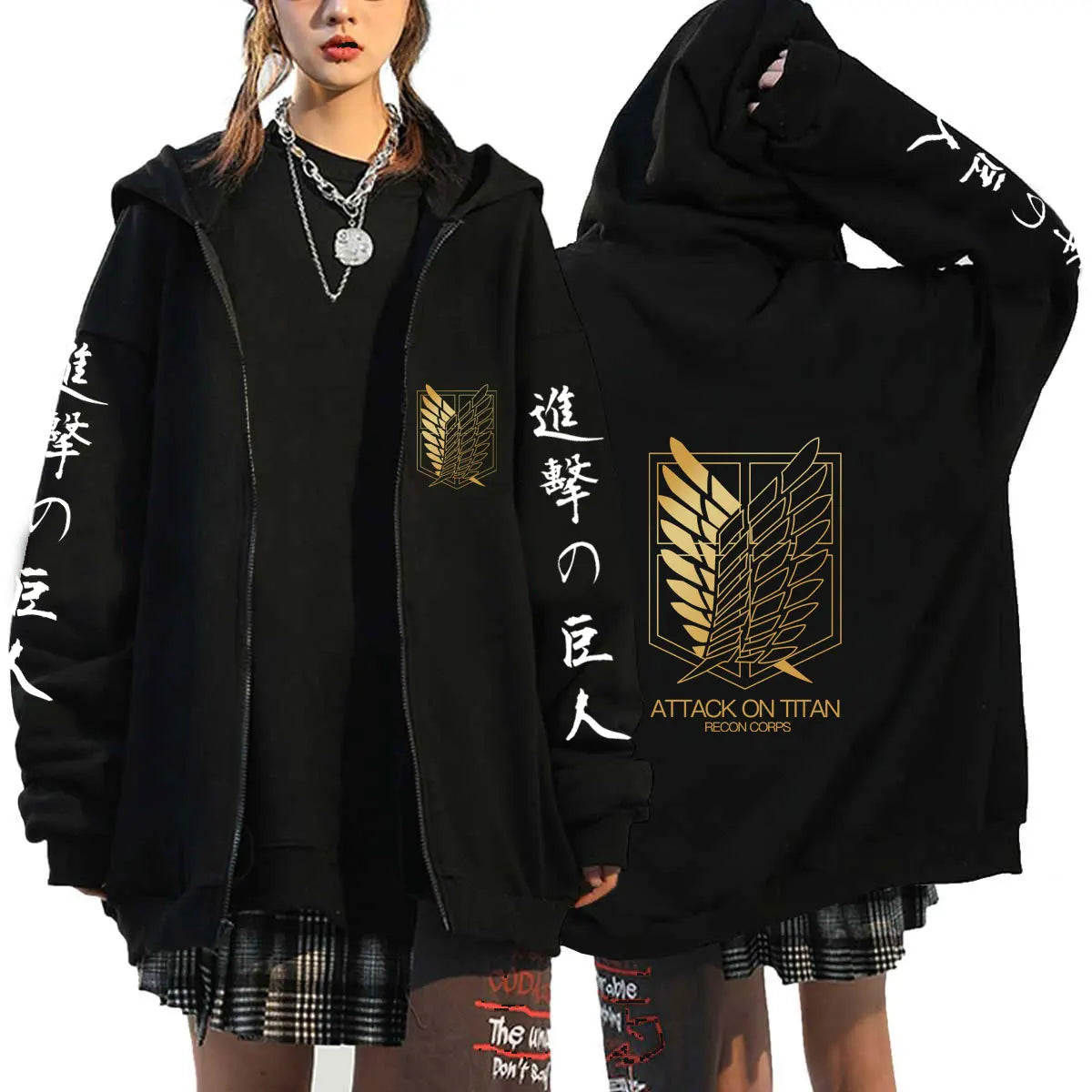 Attack on Titan Hoodie Zip Up Hoodies