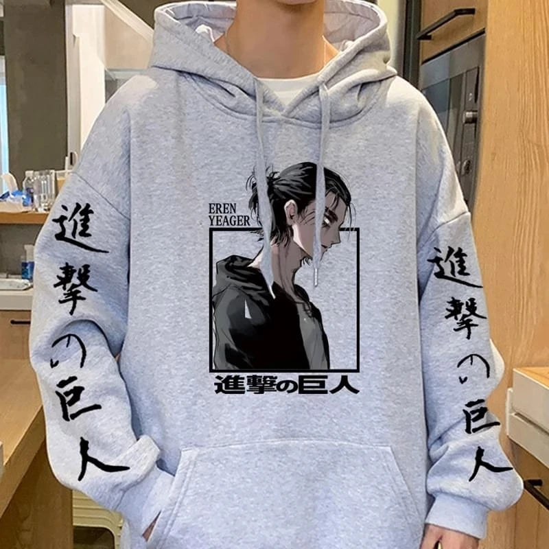 AOT Eren Yeager Plus Size Hoodies